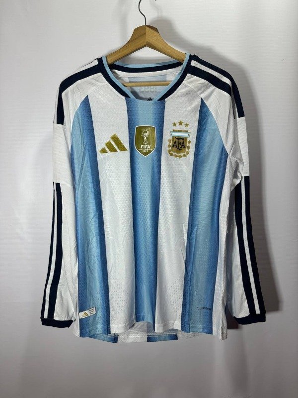 Producto - Argentina Manga Larga 2026 Titular Mundial EEUU/CANADA/MEXICO Version Jugador