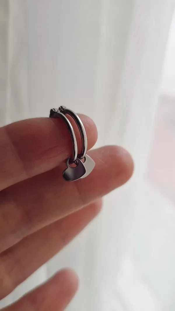 Producto - Aros corazon mini chatitos Aq