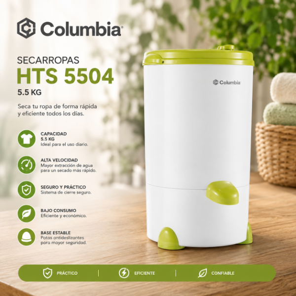 Producto - SECARROPAS COLUMBIA HTS 5504 - 5,5 KG