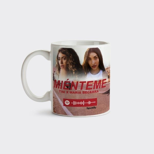 Producto - Taza Tini Maria Becerra Mienteme con Spotify Code!