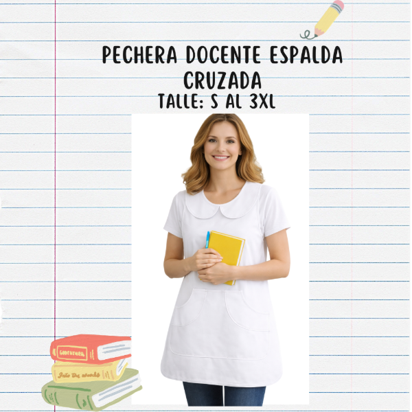 Producto - Pechera Docente Espalda Cruzada