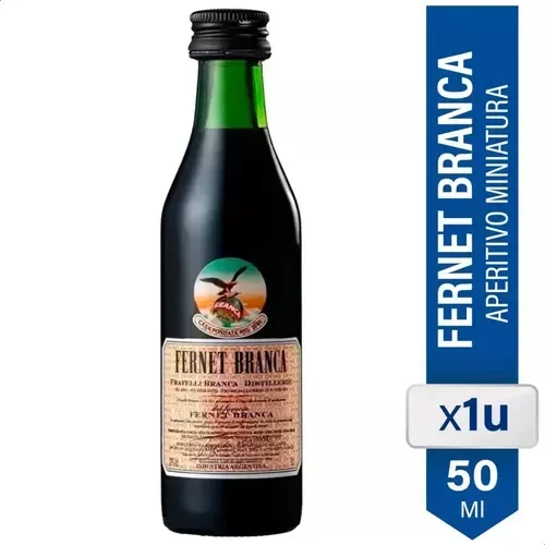Producto - Mini licor botella fernet branca 50ml