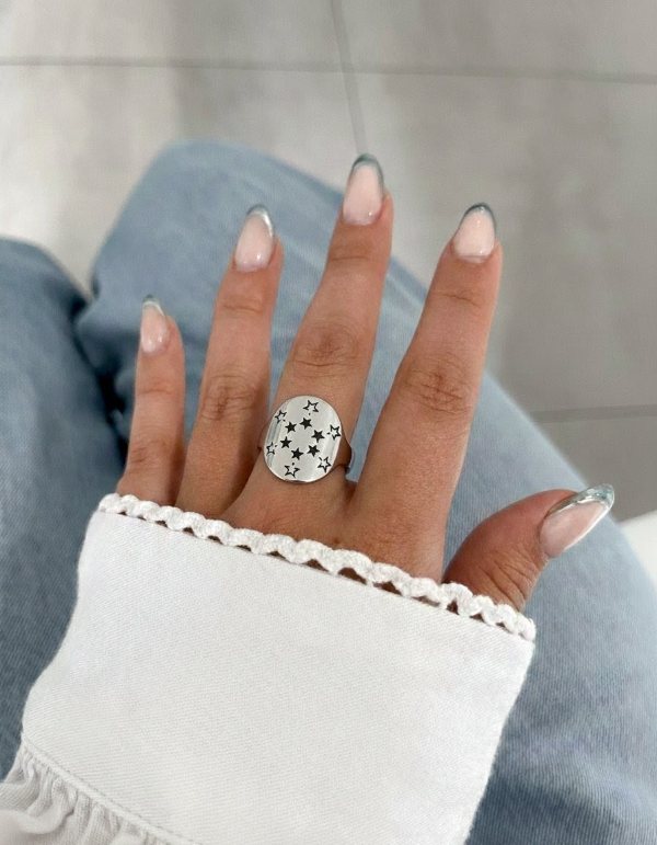 Producto - Anillo estrellas acero quirúrgico