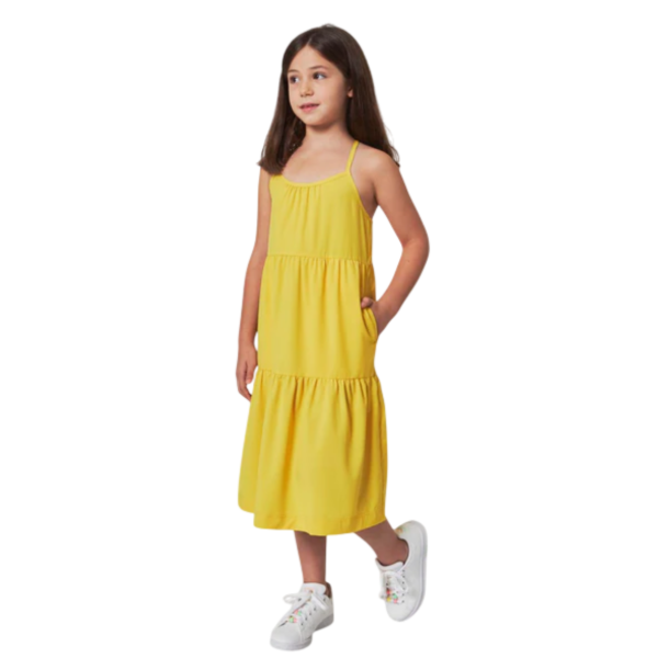 Producto - MONDETTA - Vestido amarillo talle 12 nuevo con etiqueta