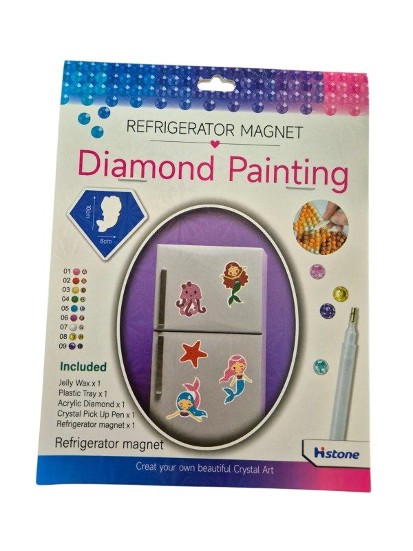 Producto - Kit X5 Imanes Diamond Painting Decorativos Heladera - Sirena