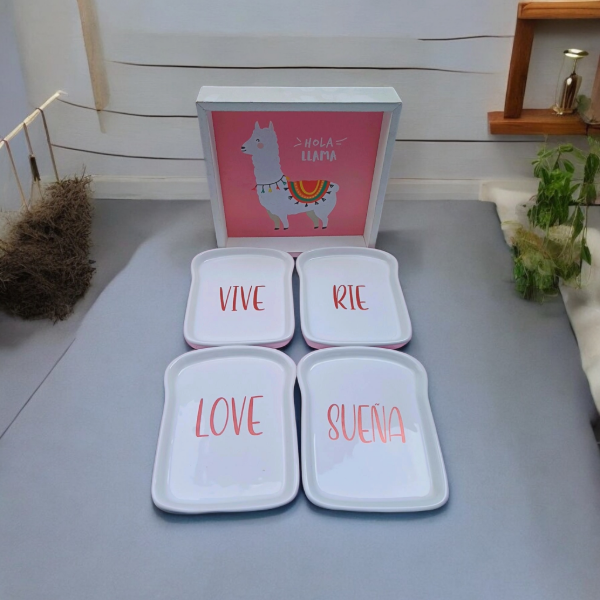 Producto - BANDEJA TOSTADA FRASES x6