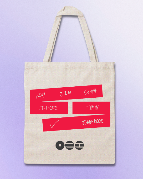 Producto - Totebag Bts nombres