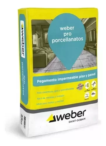 Producto - Adhesivo Weber pro porcellanato 25 kg