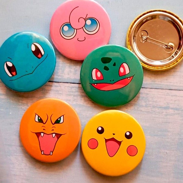 Producto - Pines Pokemon 38 mm