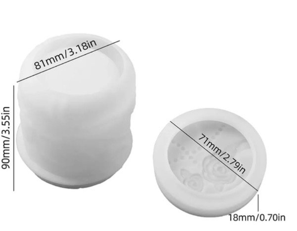 Producto - MOLDE SILICONA ALHAJERO PERLADO CON TAPA - 1