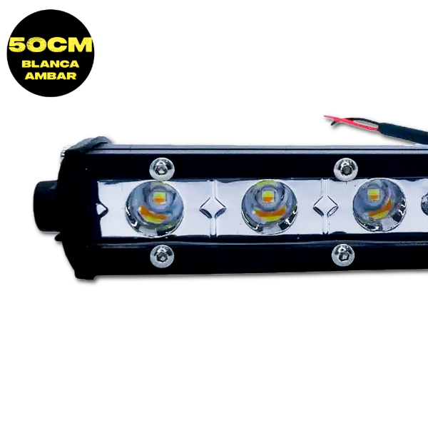 Producto - BARRA LED 50CM 36W 5 FUNCIONES AMBAR Y BLANCO 12V A 36V