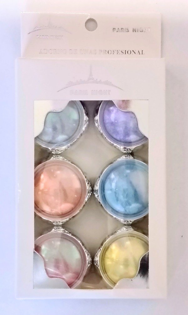 Producto - Polvos aurora x6 colores