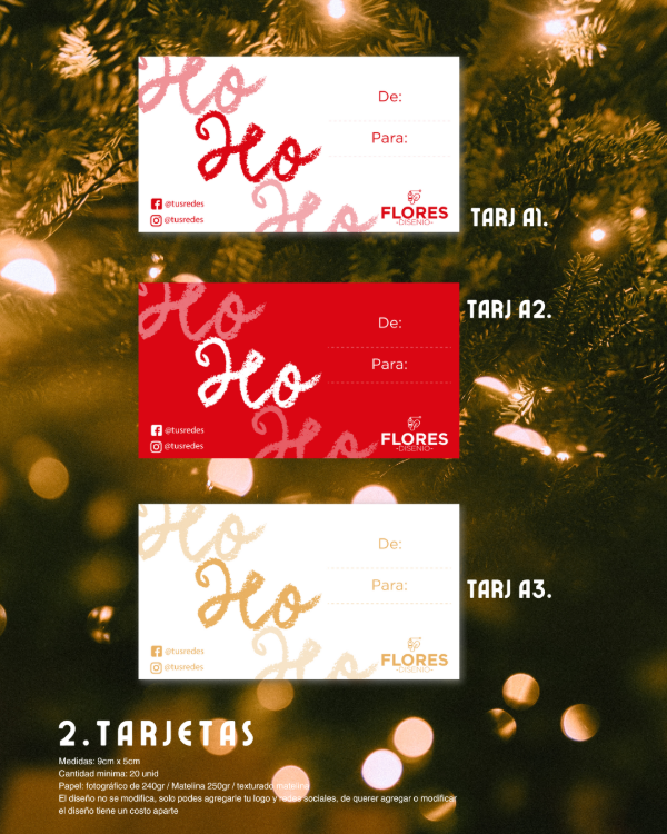 Producto - TARJETAS 9X5CM