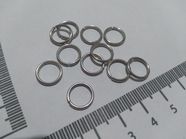 Producto - Argollitas plateadas 10mm refuerzo medio (1.2)