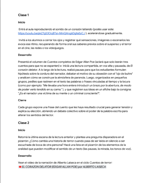 Producto - SECUENCIA DIDÁCTICA EDGAR ALLAN POE - 1