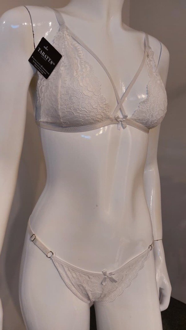 Producto - Conjunto con tiras cruzadas Blanco - 0