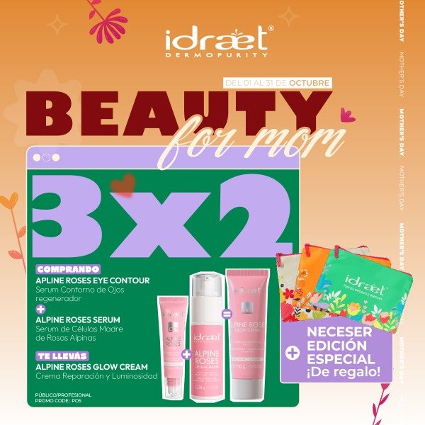 Producto - Kit 3x2 Alpine Roses Contorno de ojos + Serum + Crema Facial + Necesser