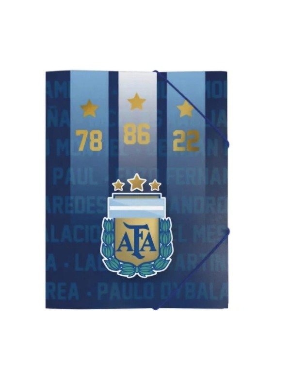 Producto - Carpeta Dibujo N5 Oficio 3 Solapas Elástico Mooving - AFA Argentina