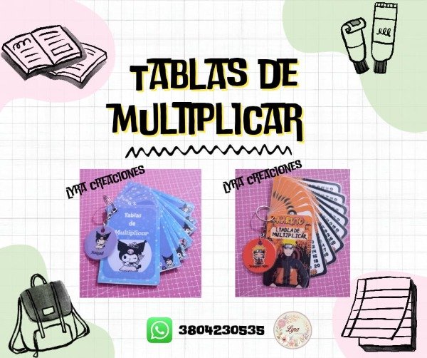 Producto - Tablas de multiplicar
