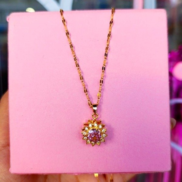 Producto - Collar flor  diamant