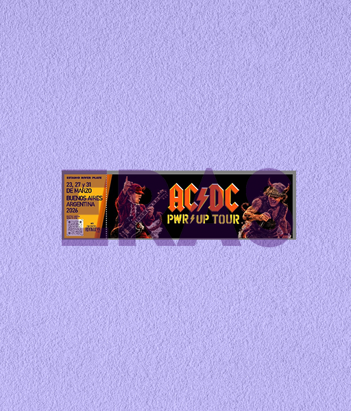 Producto - ENTRADA HOLOGRÁFICA - AC DC - RIVER  2026