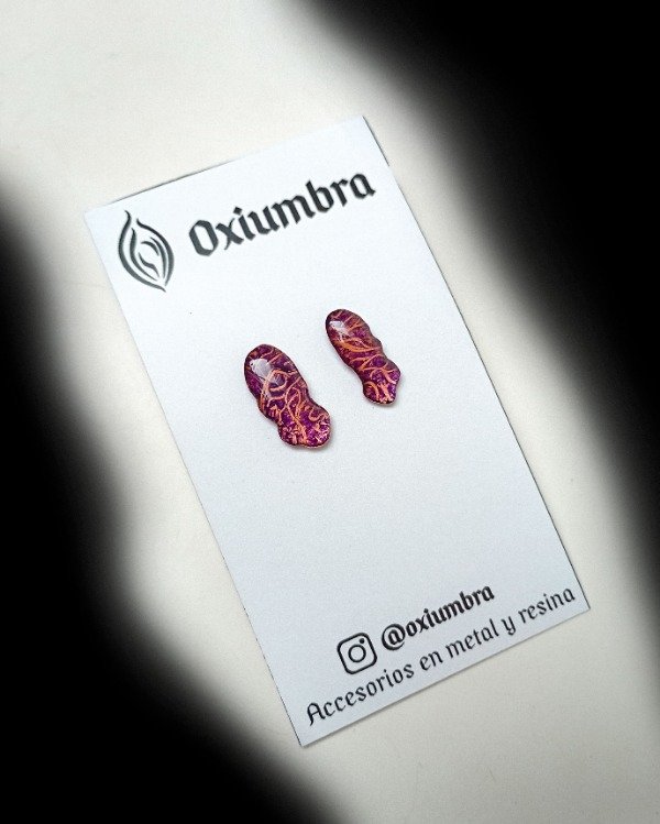 Producto - Aros Orgánicos VI (cobre y violeta)
