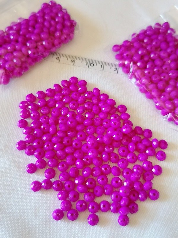 Producto - Donas fasetadas violeta 6 mm