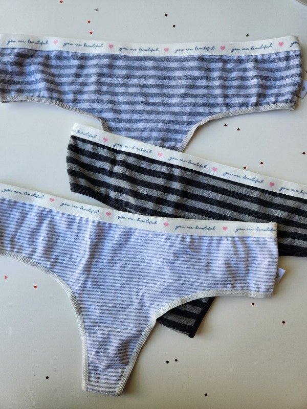 Producto - Pack x3 culotte less de algodón - 10173