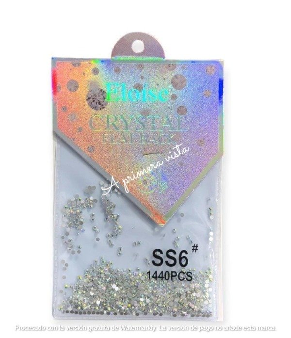 Producto - Aplique strass p/uñas tornasolado