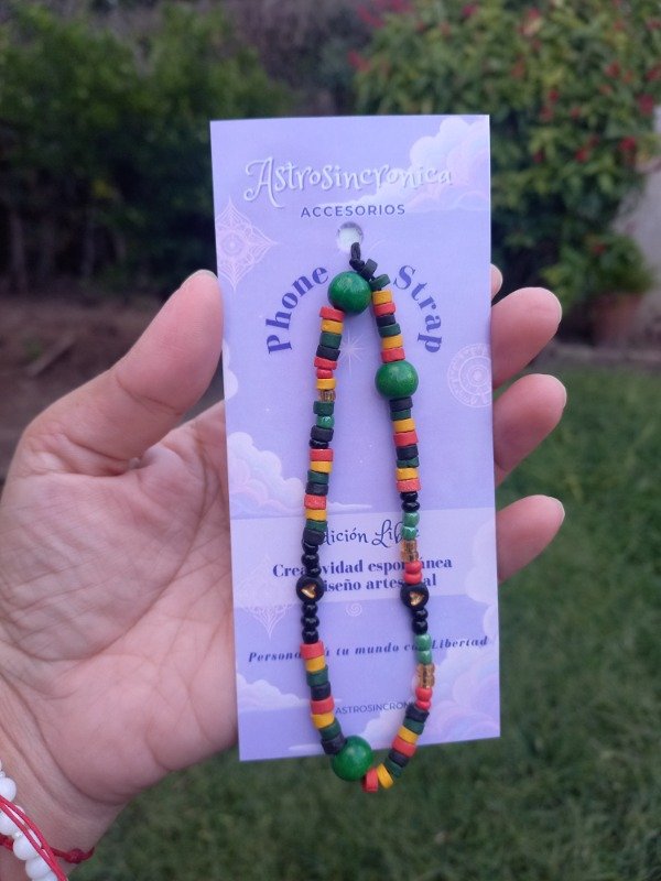 Producto - Phone Strap Raíces Alegres (Rasta)
