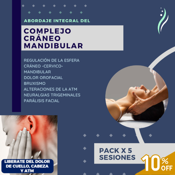 Producto - Abordaje Integral de ATM, Cuello y Cabeza. (Presencial. Pack X 5 sesiones)