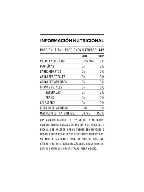 Producto - Citrato de Magnesio x 500gr - 3