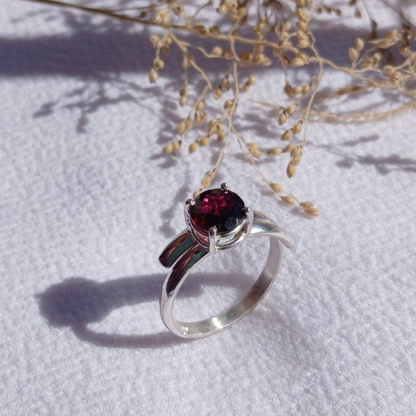 Producto - Anillo Plata 925 Granate Ajustable - 3