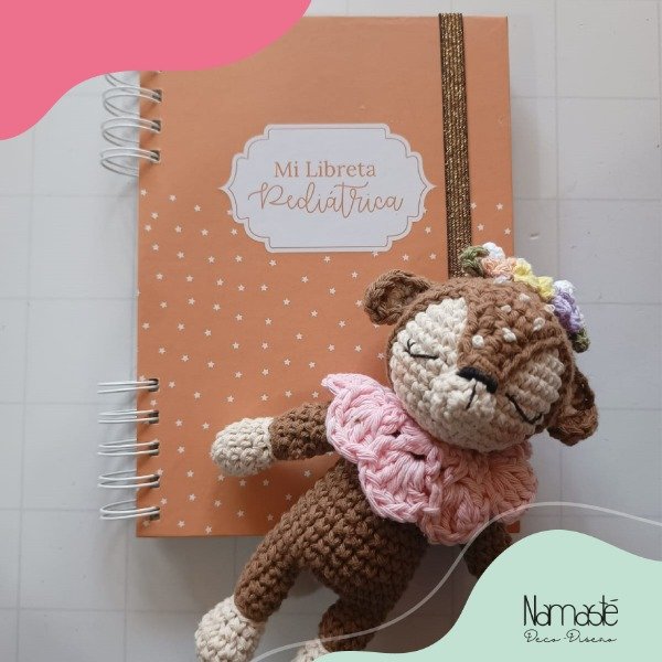 Producto - Libreta Lunares Naranja y ciervita