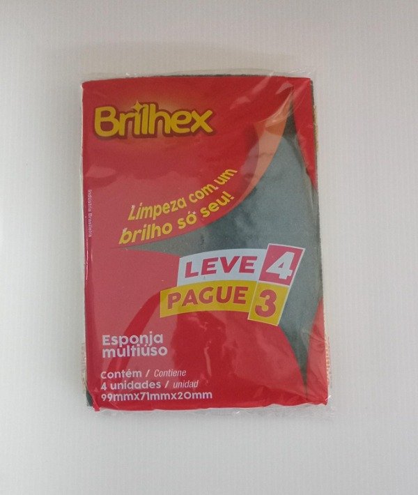 Producto - ESPONJA MULTIUSO  9,9X7,1X2CM - PACK LLEVA 4 PAGUE 3