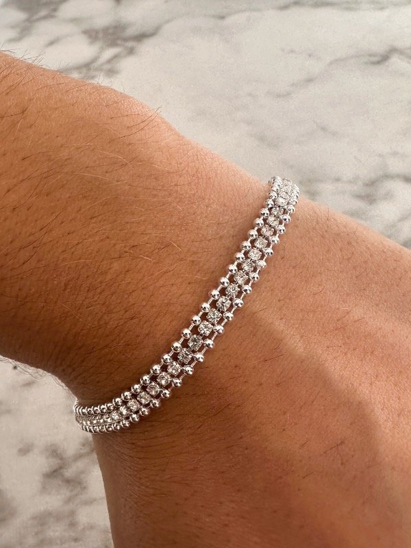 Producto - Pulsera Barcelona Acero Blanco