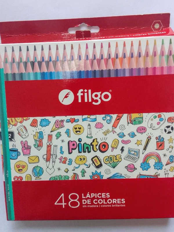 Producto - Lápices de Colores largos Filgo Pinto x 48