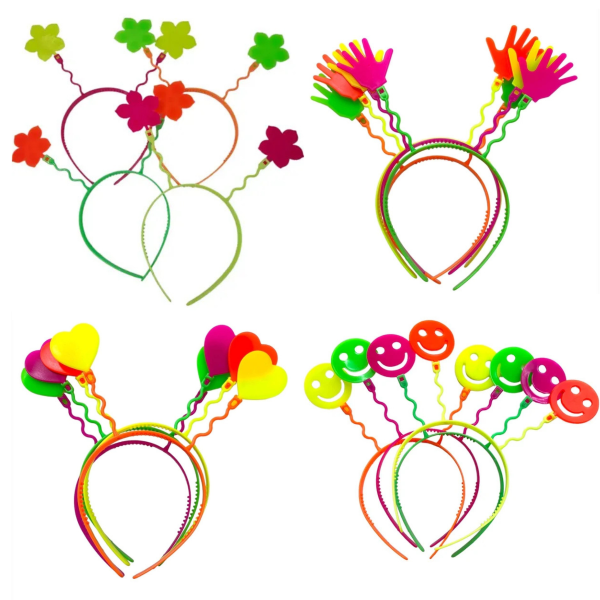 Producto - Vinchas Plásticas Flúo x 1 - Varios modelos -