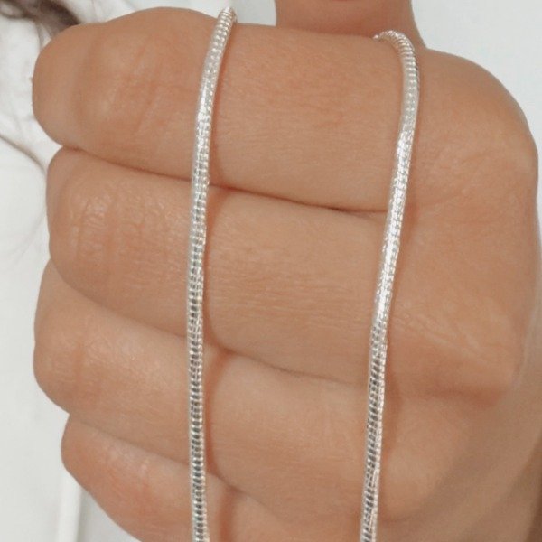 Producto - Cadena Laminada Cola De Rata Plata 925
