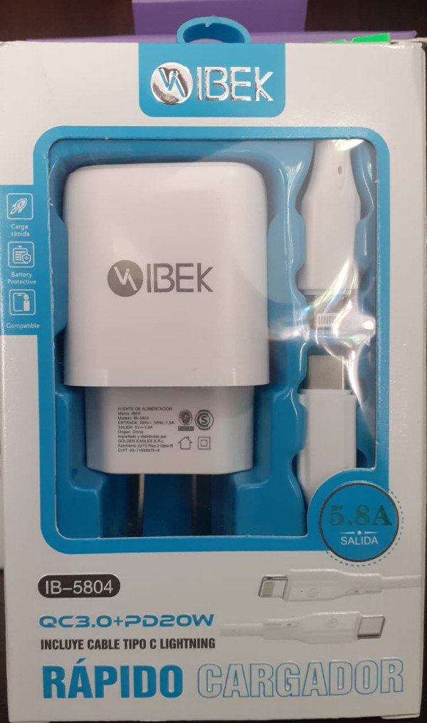 Producto - Cargador Ibeck 5.8A