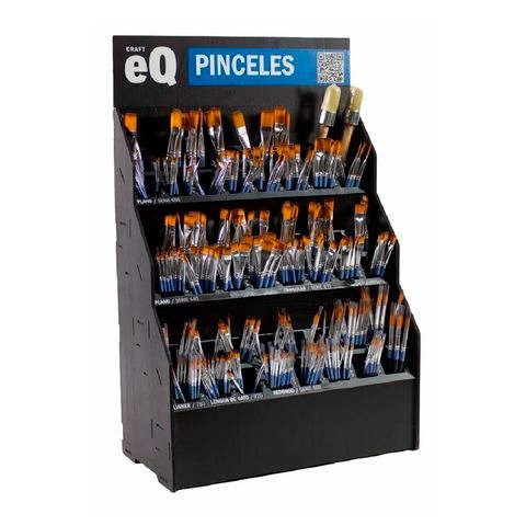 Producto - EXHIBIDOR DE PINCELES FIBRA SINTETICA MIXTA X482 UNIDADES EQ ARTE
