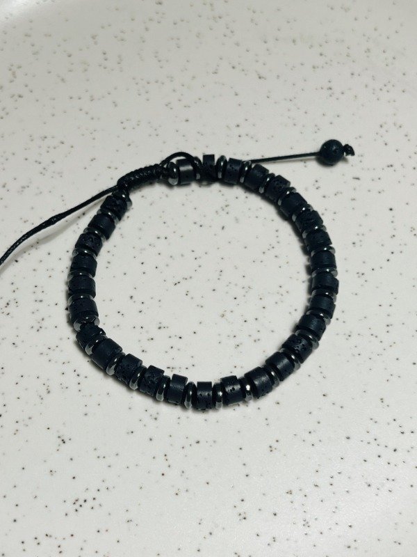 Producto - Pulsera piedra volcanica regulable
