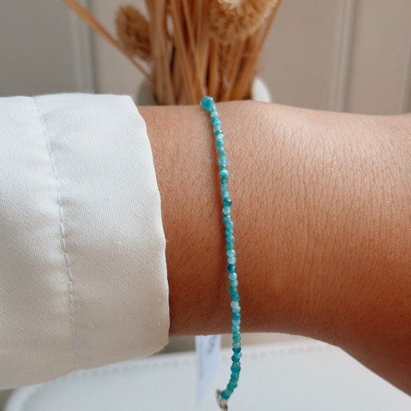 Producto - Pulsera Malena Celeste Plata 925