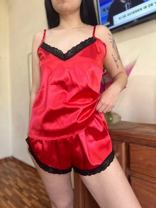 Producto - PIJAMAS AGATHA - SATEN DOS PIEZAS