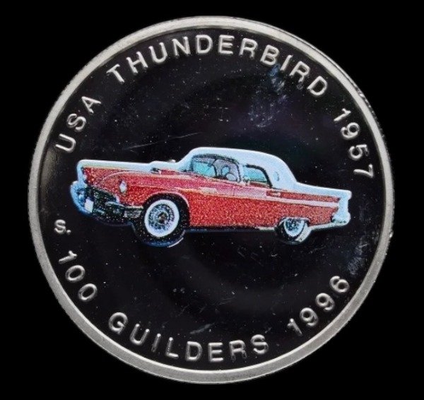 Producto - Suriname (1996) 100 Guilders "USA Ford Thunderbird 1957" - KM#46