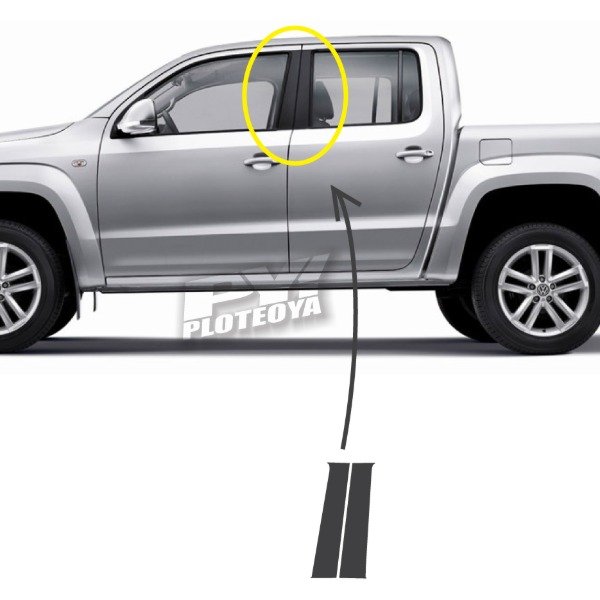 Producto - Calcos Parantes Compatible Para Amarok Vw - Lado Acompañante