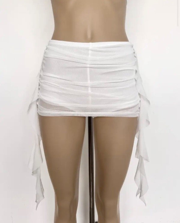Producto - 657 Mini tul liso frunce laterales - 1