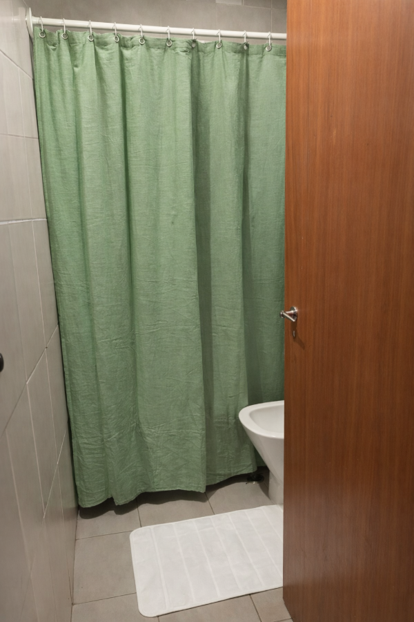 Producto - Cortina de baño "Oasis" verde