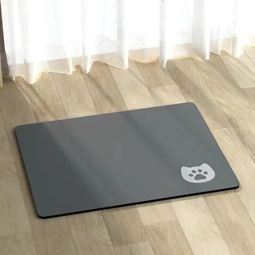 Producto - Alfombra Absorbente Para Alimentos de Mascotas Material Diatomita 30 X 40 Cm