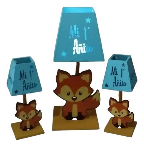 Producto - Souvenir Animalitos Del Bosque 25+1centro De Mesa Con Led - 8